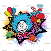 Dr. Seuss Color Splash-1 DTF Transfer