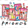 Dr. Seuss Friends-2 DTF Transfer