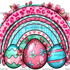 Easter Eggs Rainbow DTF Transfer