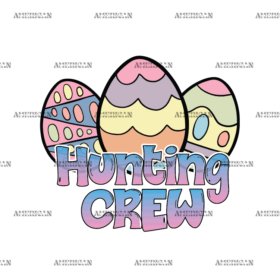 Easter Hunting Crew DTF Transfer