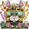 Easter School Bus DTF Transfer