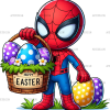 Easter Spider man DTF Transfer