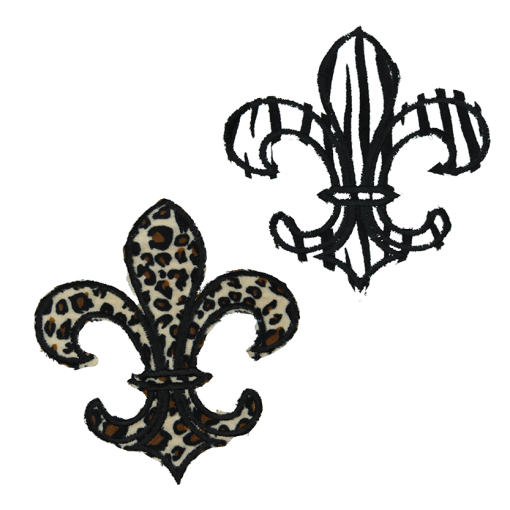 Mardi Gras Fleur De Lis Patch (Large/Embroidery)