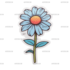 Flowers Sticker-14 UV DTF Transfer