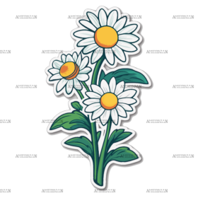 Flowers Sticker-2 UV DTF Transfer