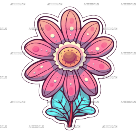 Flowers Sticker-20 UV DTF Transfer