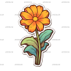 Flowers Sticker-23 UV DTF Transfer
