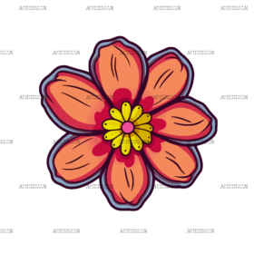 Flowers Sticker-28 UV DTF Transfer