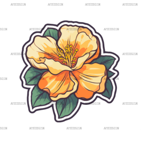 Flowers Sticker-7 UV DTF Transfer