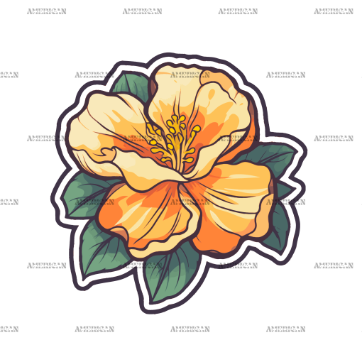 Flowers Sticker-7 UV DTF Transfer