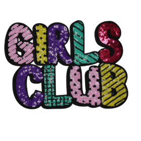 Girls Club Patch (Large/Sequin)