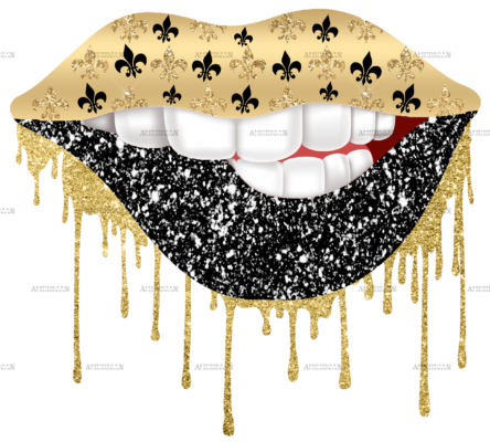 Lips NewOrleans DTF Transfer