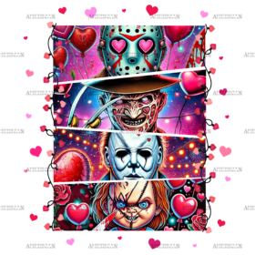 Halloween Valentine-3 DTF Transfer