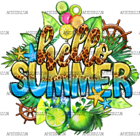 Hello Summer-2 DTF Transfer