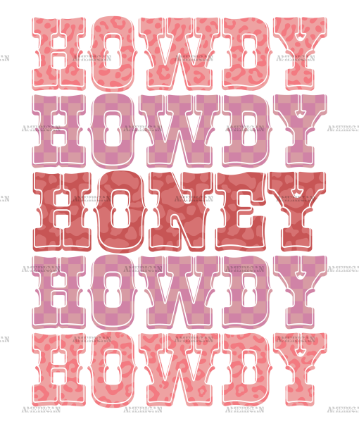 Howdy Honey DTF Transfer