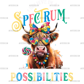 I Believe In A Spectrum Of Possibilities DTF Transfer