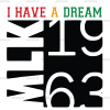 I Have A Dream MLK 1963 Black DTF Transfer