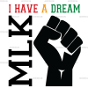 I Have A Dream MLK Hand DTF Transfer