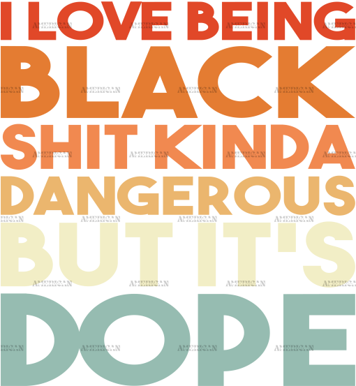 I Love Being Black DTF Transfer