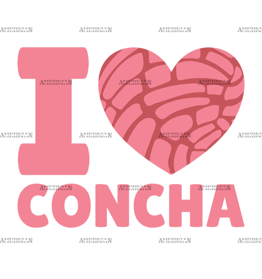I Love Concha-1 DTF Transfer