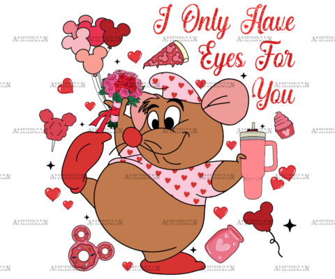 I Only Have Eyes For You Mouse DTF Transfer