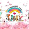Its A Good Day To Teach Tiny Humans Butterfly UV DTF Transfer
