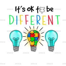 Its Ok To Be Different-1 DTF Transfer