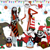 Jack and Sally Wedding Christmas UV DTF Transfer