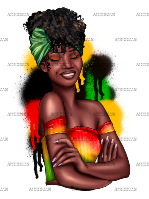 Juneteenth Afro Woman-1 DTF Transfer
