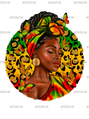 Juneteenth Black Woman Leopard DTF Transfer