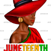 Juneteenth Freeish Since 1865 Black Woman DTF Transfer