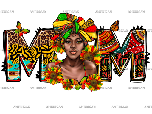Juneteenth Mom Afro Woman DTF Transfer