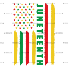 Juneteenth USA Flag DTF Transfer