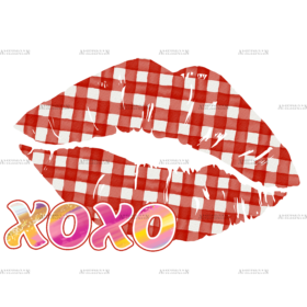 Kiss Me Sexy Lip Xoxo DTF Transfer
