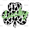 Lucky Clover Cowhide-1 DTF Transfer