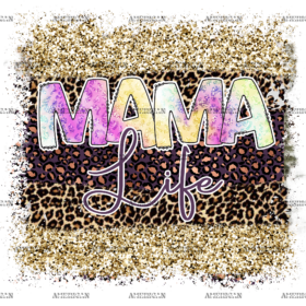 Mama Life Tie Dye DTF Transfer