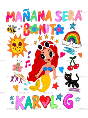Manana Sera Bonito Karol G Mermaid Dtf Transfer