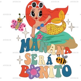Manana Sera Bonito Mermaid-1 Dtf Transfer