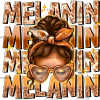 Melanin Mess Bun Girl DTF Transfer
