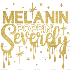 Melanin Poppin Severely-8 DTF Transfer