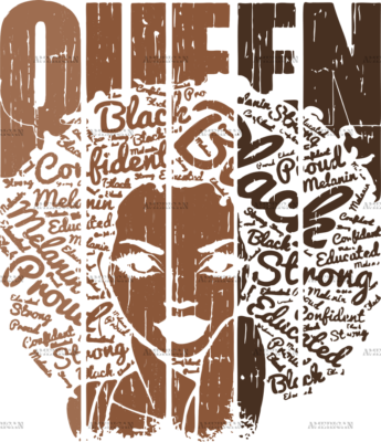 Melanin Queen-1 DTF Transfer