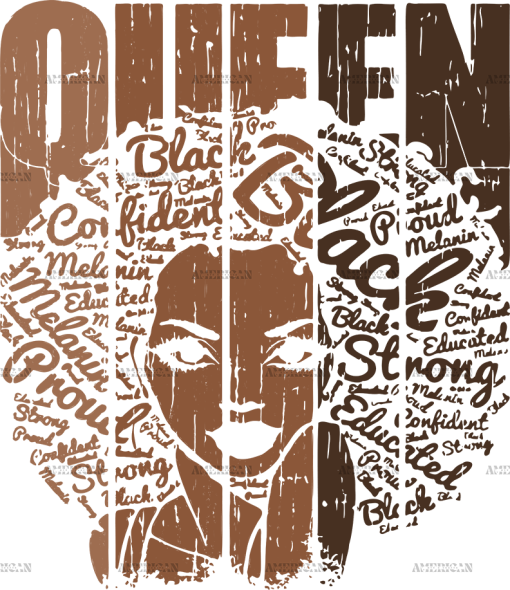 Melanin Queen-1 DTF Transfer