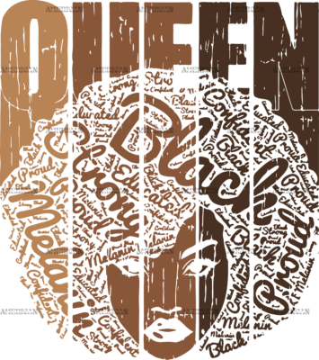 Melanin Queen-3 DTF Transfer