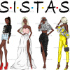 Modern Black Sistas DTF Transfer