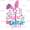 My 1st Easter Bow DTF Transfer