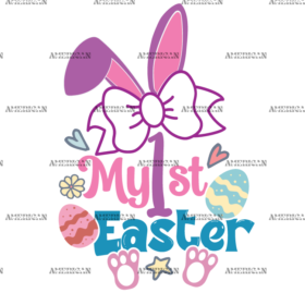 My 1st Easter Bow DTF Transfer