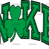 Nike Clover Black Stretched DTF Transfer