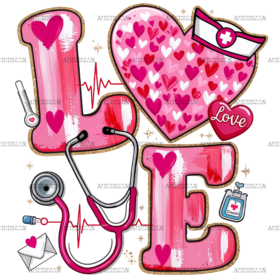 Nurse Love DTF Transfer
