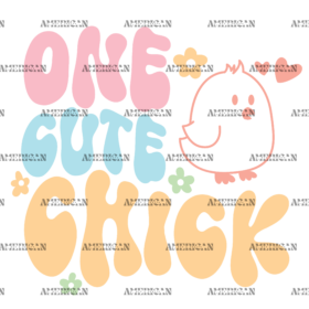 One Cute Chick DTF Transfer