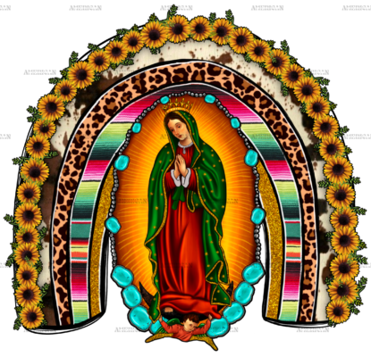 Our Lady Of Guadalupe Rainbow Dtf Transfer